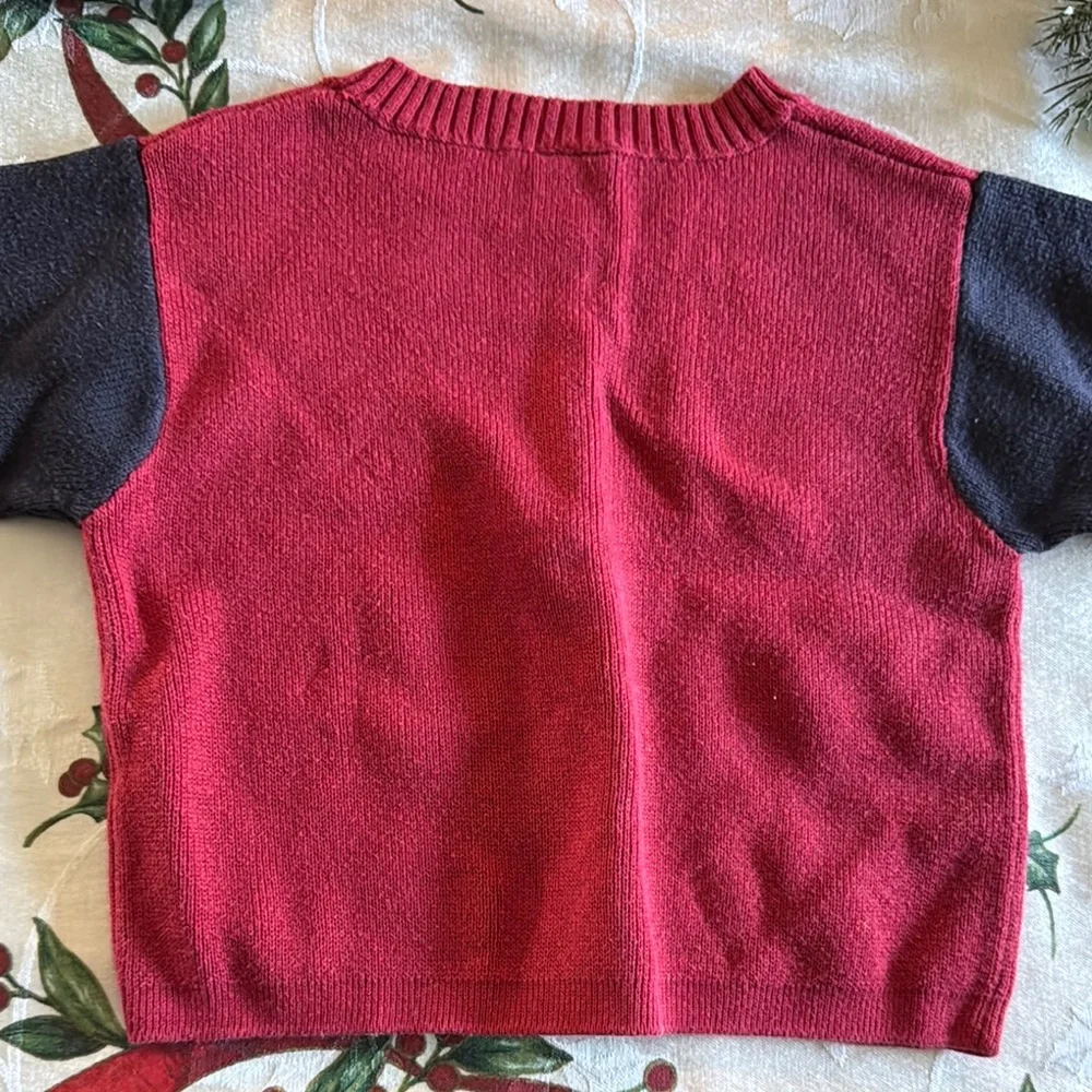 Gymboree Boys 12-18 months Colorblock Sweater - Red ,Navy and Gray